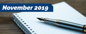 Read more about the article November 2019 – Notes from the President
