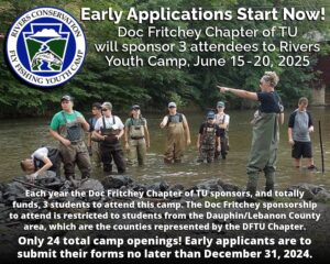 Read more about the article Early Registration Deadline for 2025 Rivers Conservation and Fly Fishing Youth Camp